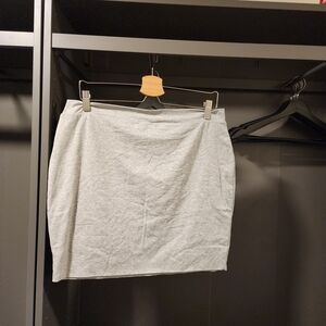 Fashion Nova Light Gray Pencil Skirt